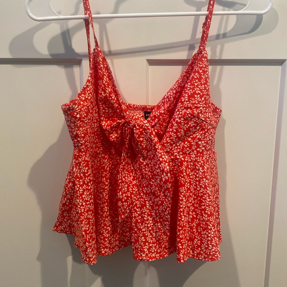 SHIEN tie front cami